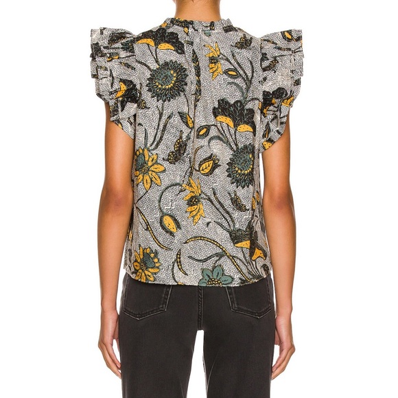 Ulla Johnson Elena Portofino Ruffle Sleeve V-Neck
Cotton Spring Top Blouse Sz 6 - Picture 12 of 12